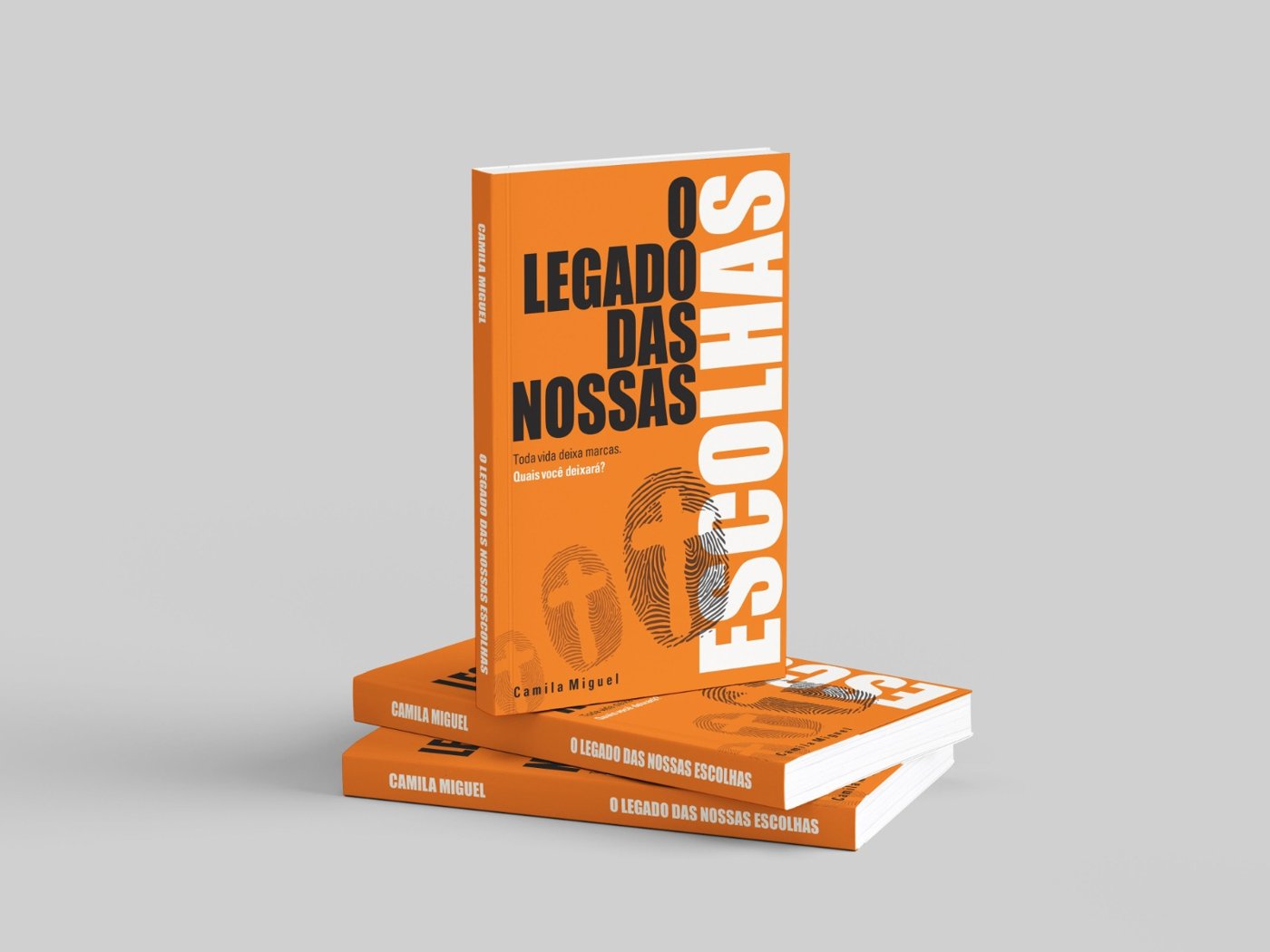 Capa oficial do livro O Legado das Nossas Escolhas, de Pra. Camila Miguel